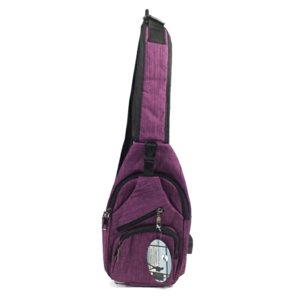 Nupouch Pink Anti-Theft Daypack Crossbody Sling Backpack USB Charging Port NWT